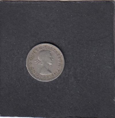 Beschrijving: 3 Pence LILY FLOWER 
